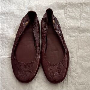 Tory Burch Deep Brown Flats
